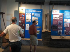 We both love to read all the exhibits; love that history.